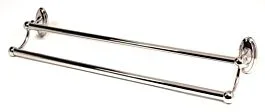 Alno Classic Series 30″ (762mm) Center to Center Double Towel Bar 31-3/4″ (806.5mm) Length 3/4″ (19mm) Bar Diameter in Polished Chrome Finish