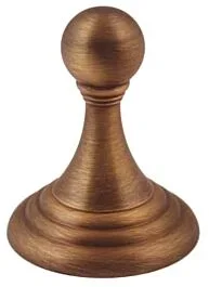 Alno Embassy Traditional Style 3-1/4 Inch Projection Single Robe Hook, Antique English Matte