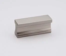 Alno Linear 1 1/2 Inch Center to Center, 2 Inch Overall Length Satin Nickel Cabinet Hardware Pull / Handle