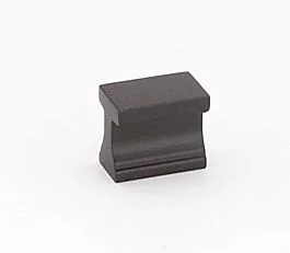 Alno Linear 3/4 Inch Center to Center, 1 Inch Overall Length Bronze Cabinet Hardware Pull / Handle