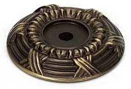 Alno Ribbon & Reed 1 5/8″ Diameter Backplate, Antique English Matte