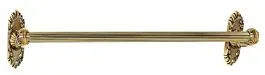 Alno Ribbon & Reed 18″ (457mm) Center to Center 19″ (482.5mm) Lenght Single Towel Bar 3-7/16″ (87mm) Projection in Unlacquered Brass Finish