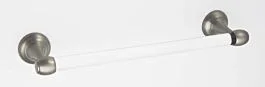 Alno Royale 18″ (457mm) Center to Center Acrylic Towel Bar 19-7/8″ (504.5mm) Overall Length in Satin Nickel Finish