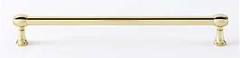 Alno Royale 8″ (203mm) Center to Center, 8-3/4″ (222mm) Overall Length Polished Brass Cabinet Hardware Pull / Handle