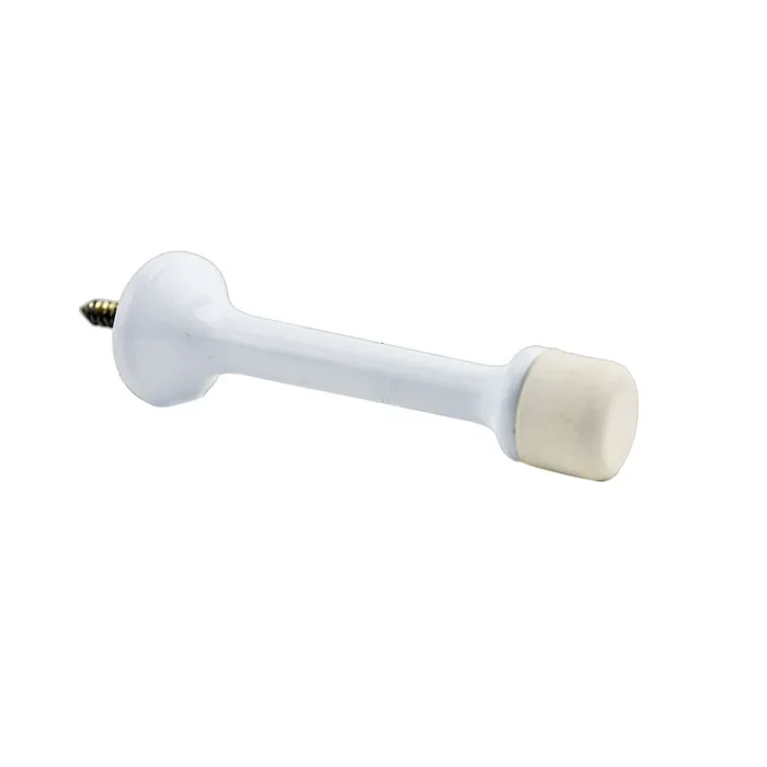 Aluminum 3-3/16″ Solid Door Stop – White Finish by Ives Commercial