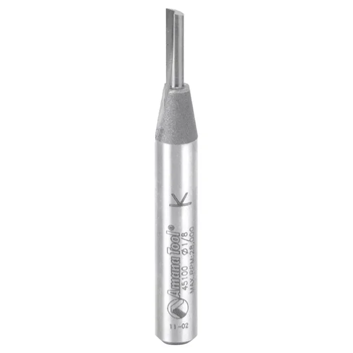 Amana Tool 45100 1/8″ Carbide Tipped Straight Plunge High Production Router Bit