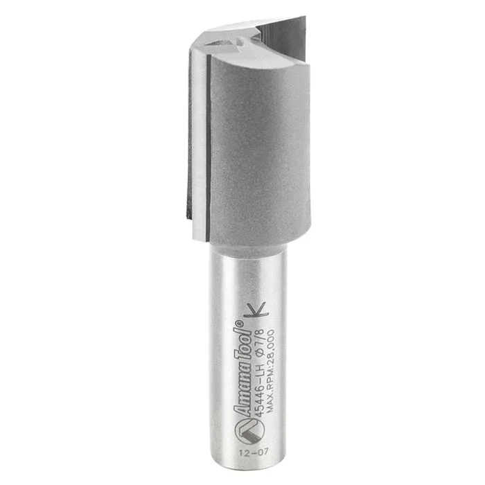 Amana Tool 45446-LH 7/8″ Carbide Tipped Left Hand Plunge High Production Router Bit