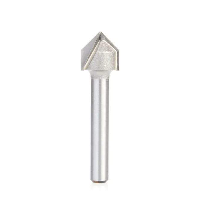 Amana Tool 45723 1/2″ Carbide Tipped V-Groove Router Bit