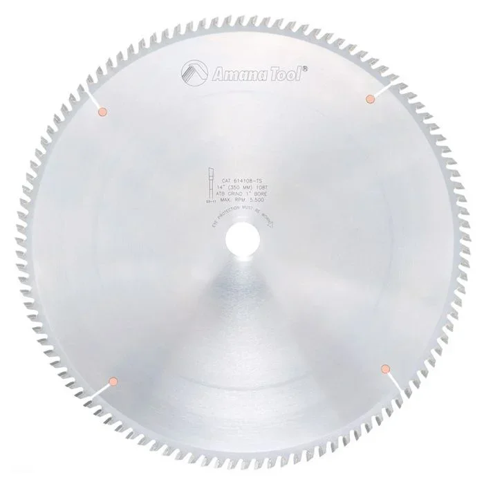 Amana Tool 614108-TS 14″ Carbide Tipped Thin Kerf Miter Saw Blade