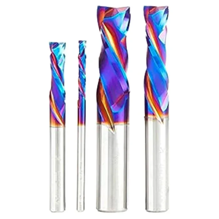 Amana Tool AMS-181-K Spektra Compression Spiral CNC Router Bit, 4 Piece