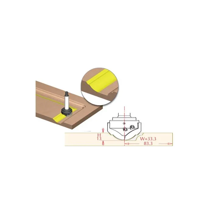 Amana Tool RC-2452 2 1/4″ CNC Multi Profile Carbide Insert Router Bit
