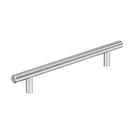 Amerock Bar Pulls Hollow 6-5/16″ (160mm) Center to Center, 8-5/8″ (219mm) Length, Stainless Steel Cabinet Pull / Handle
