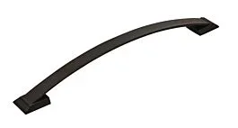 Amerock Candler Pull 12″ (305mm) Center-to-Center, 14-7/16″ (366.5mm) Length, Black Bronze Appliance Pull/Handle