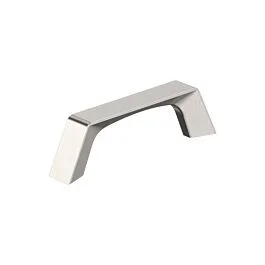 Amerock Evolve Pull 3″ (76mm) Center to Center, 3-5/8″ (92mm) Length, Satin Nickel Cabinet Pull / Handle