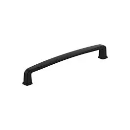 Amerock Franklin Pull 6-5/16″ (160mm) Center to Center, 6-13/16″ (173.5mm) Length, Matte Black Cabinet Pull / Handle