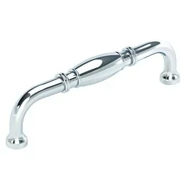 Amerock Granby 5-1/16 in (128 mm) Center-to-Center Polished Chrome Cabinet Pull / Handle