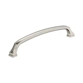 Amerock Revitalize 8″ (203mm) Center to Center, 8-9/16″ (217mm) Length, Satin Nickel Cabinet Pull/ Handle