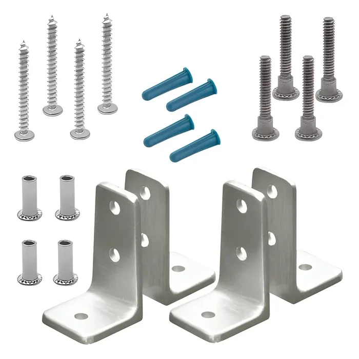 Angle Bracket Pack Two Pair Stainless – Jacknob