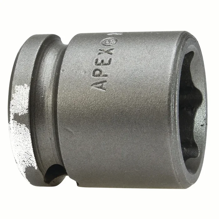 Apex M-15MM03 | Metric Hex | 6-Point | Fixed Magnet | Short Length | 3/8″ Square Drive | 15 mm Impact Socket