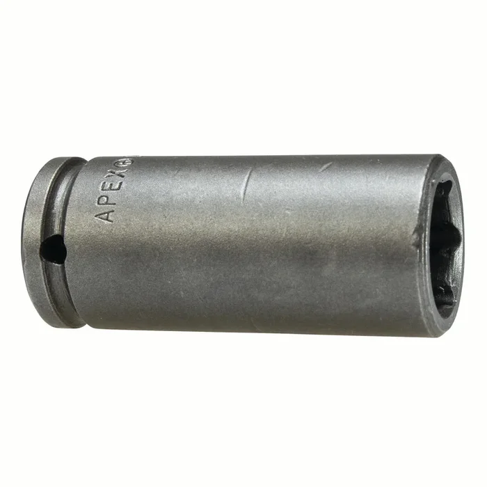 Apex MB-1216 | Inch Hex | 6-Point | Sliding Magnet | Long Length | 1/4″ Square Drive | 1/2″ Hex Impact Socket