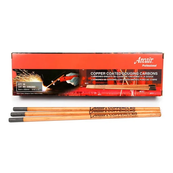 Arcair Gouging Electrodes, Pointed Copperclad DC, 5/16 x 12 – 50 Pcs 22053003