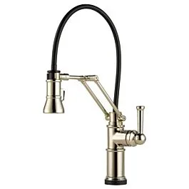 ARTESSO Single Handle Articulating Kitchen Faucet with SmartTouch Technology, Polished Nickel