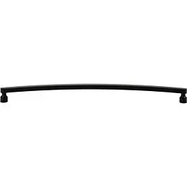 Atlas Homewares Lennox 12″ (305mm) Center to Center, Overall Length 12-1/2″ (318mm), Matte Black Cabinet Hardware Pull / Handle