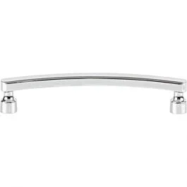 Atlas Homewares Lennox 5-1/16″ (128mm) Center to Center, Overall Length 5-9/16″ (141mm), Polished Chrome Cabinet Hardware Pull / Handle