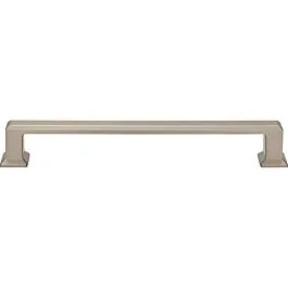 Atlas Homewares Sweetbriar Lane 6-5/16″ (160mm) Center to Center, Overall Length 7-1/16″ (179mm), Brushed Nickel Cabinet Hardware Pull / Handle