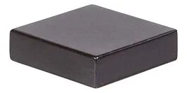 Atlas Homewares Thin Square Knob Modern Bronze Contemporary 3/8″ (9.5mm) Width, Cabinet Hardware Knob