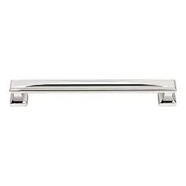 Atlas Homewares Wadsworth Pull Polished Chrome Transitional 7-9/16″ (192mm) Center to Center, 8-3/8″ (213mm) Length, Cabinet Pull / Handle