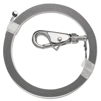 Atlas Oil Gauging Tape, 13 mm/1/2 in W x 15 m/50 ft L, D3, Chrome Clad/Nubian Double-Duty, Used with 590 Plumb Bob