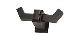Atlas Sutton Place Contemporary Style 1-7/16″ (37mm) Overall Length, Venetian Bronze Double Robe Hook