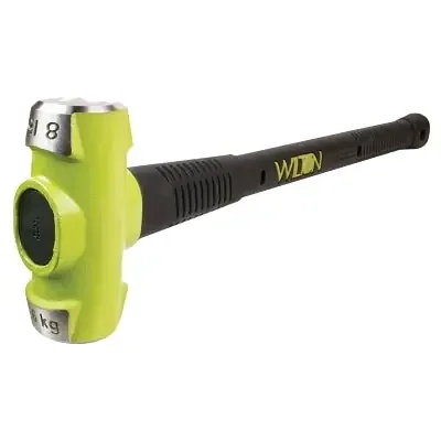 B.A.S.H Unbreakable Handle Sledge Hammer, 8 lb Head, 30 in Ergonomic Handle
