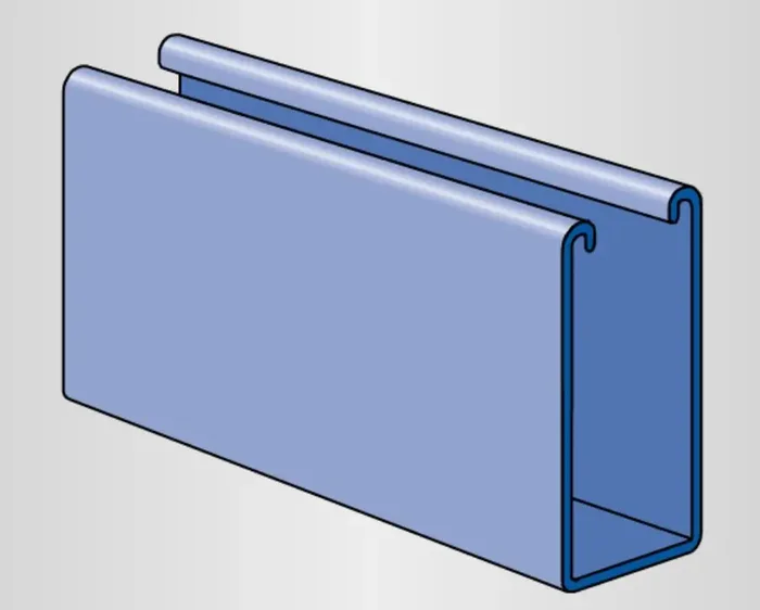 B-Line 1-5/8 x 2 7/16″ x 20‘ Solid
