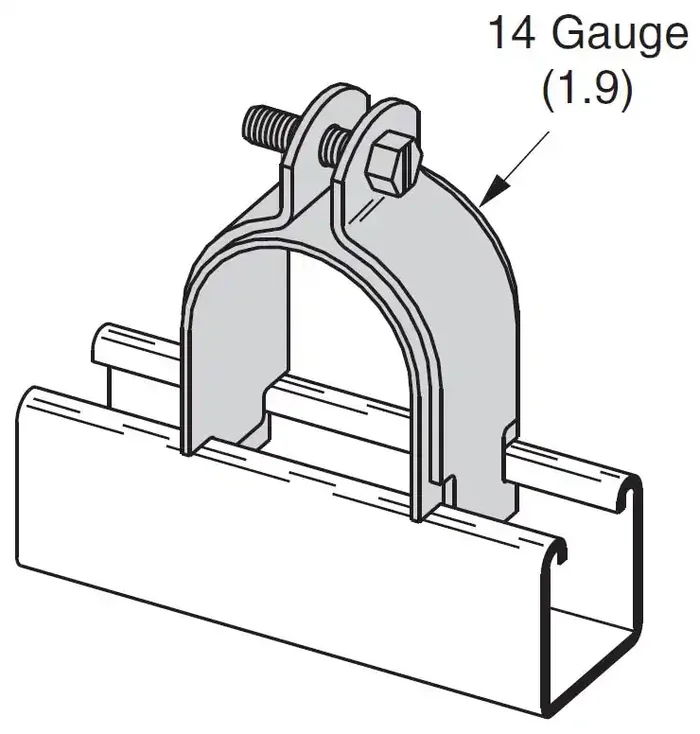 B2417-1-1/2″ Pipe guide HDG