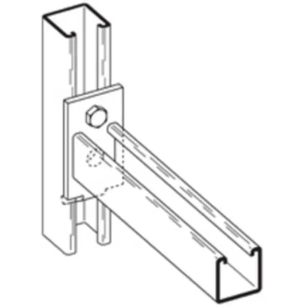 B409 24″ ZN Channel bracket