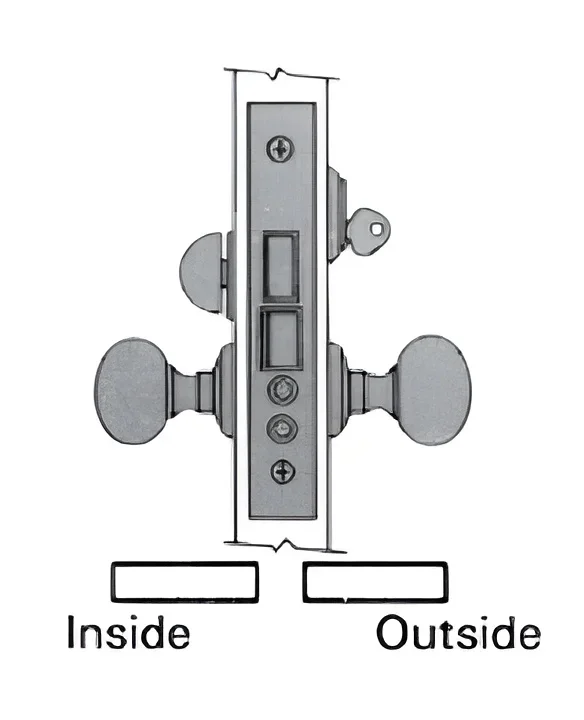 Baldwin Estate Left Hand Reverse Lever Strength Entry Lever – 2-1/2″ Backset Mortise Lock Body