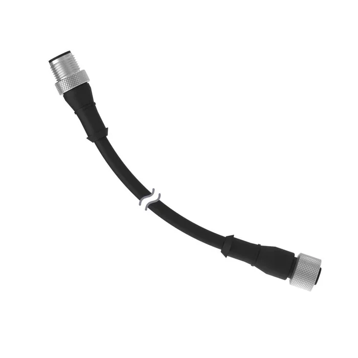 Banner 813632 | MQDEC-515SS | Cordset 5.0 m (15 ft) in Length, A-Code M12 to A-Code M12 Double Ended