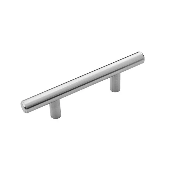 Bar Pull 64mm Ctr Zinc with SS Finish – BELWITH Cabinet Hardware