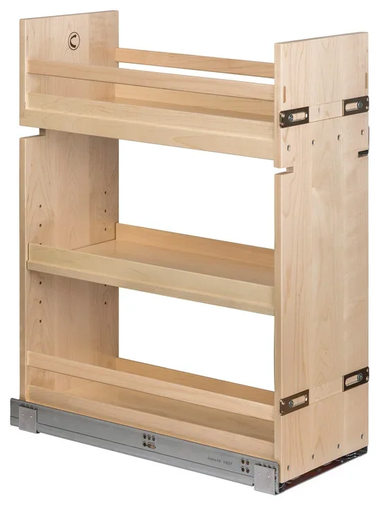 Base Pull-Out Organizer, Solid Maple by Hafele – Kitchen Storage Solution