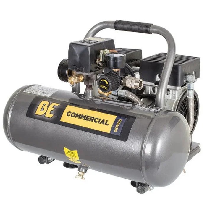 BE Power Equipment AC072 2.3 CFM @ 90 PSI – 2 GALLON, ULTRA-QUIET PORTABLE ELECTRIC AIR COMPRESSOR