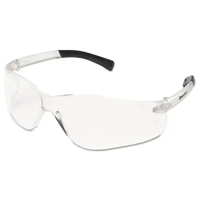 BearKat BK1 Series Safety Glasses, Clear Lens, Duramass Scratch-Resistant, Clear Frame