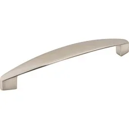 Belfast Style 5-1/32 Inch (128mm) Center to Center, Overall Length 5-9/16 Inch Satin Nickel Cabinet Pull/Handle