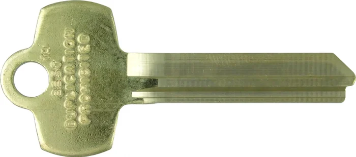 Best NS Key Blank – E Keyway, Do Not Duplicate, No Border