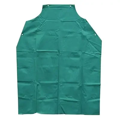 Bib Apron, 45 in x 35 in, Vinyl, Green