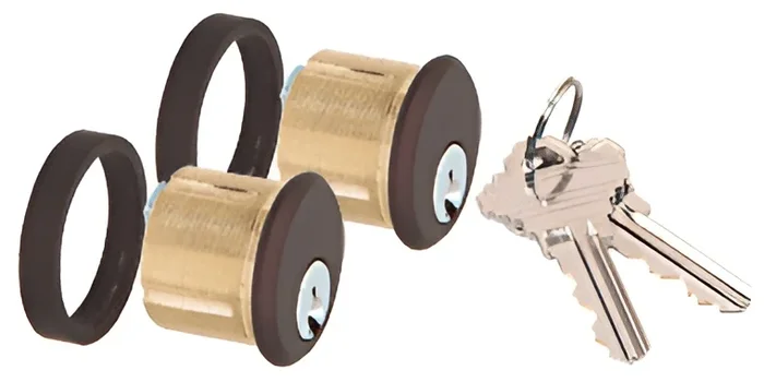 Black Bronze Anodized AMR Series Double Keyed Cylinders by C.R. Laurence