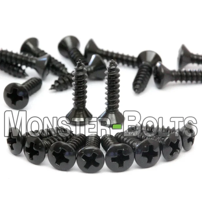 Black Guitar Pickguard Screws – For Fender, Ibanez and similar
