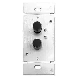 Black Narrow Push Button Dimmer Switch – 3 Way 600 Watt Trimmed