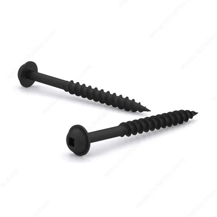 Black Phosphate Wood Screw – Richelieu Pan Washer Head, Square Drive